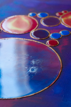 Mixed media Résine de glaçage