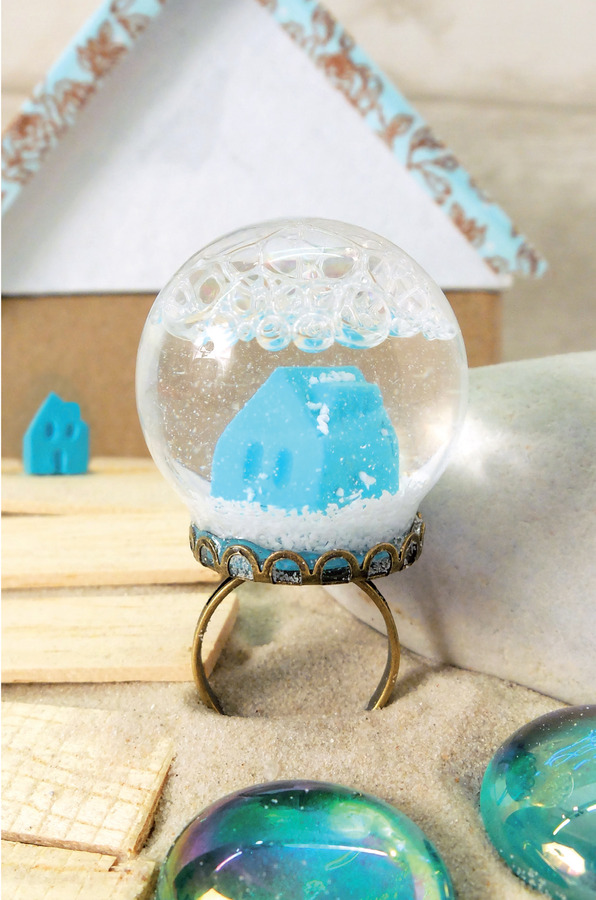 Bague globe et Fimo