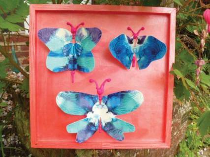 Vlinderen met Prima Magic vinyl gouache 