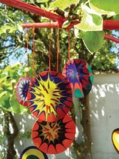 Sterren Mobile met vinyl gouache Prima Magic