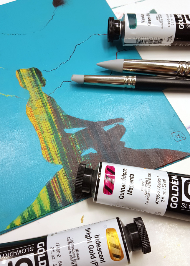 Acrylique Golden Open et Colour Shapers®