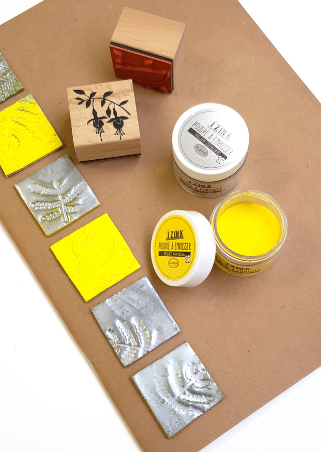 Embossing op polymeerklei