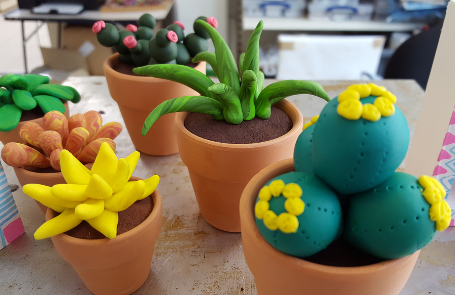 Polymeerklei cactussen