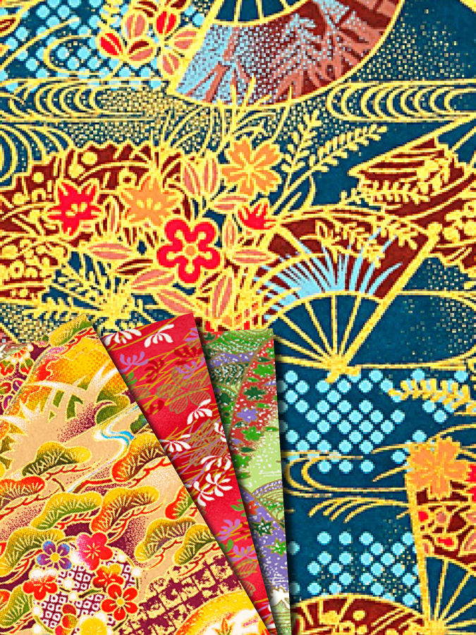 Papiers japonais Awagami Kyoto Yuzen