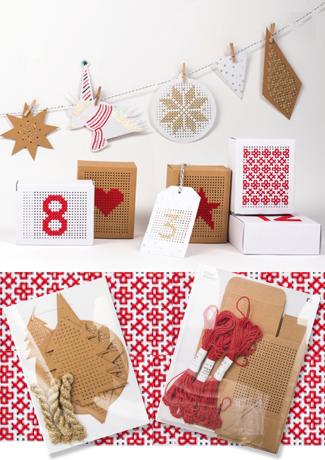 Borduurlabels X-Stitch-Mas door Rico Design