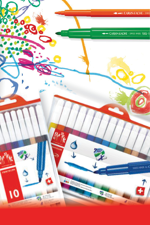 Fancolor : Aquareleerbare markers van Caran d'Ache