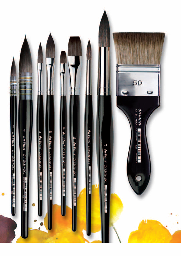 Casaneo Aquarel Brushes van Da Vinci