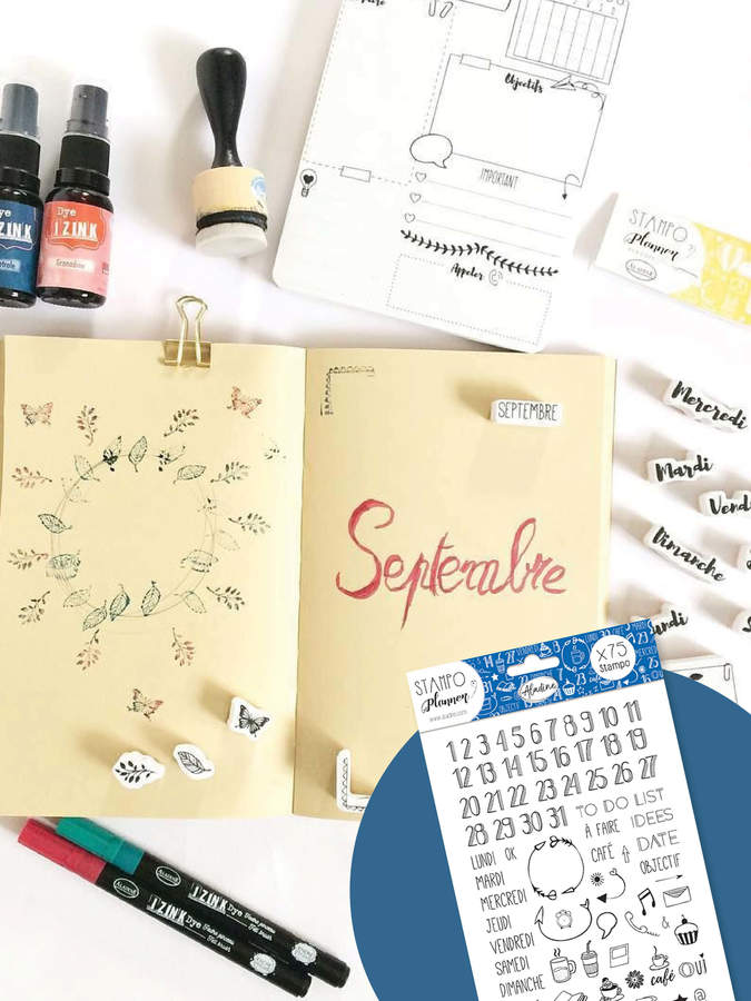 Bullet Journal van Aladine : stempels voor elke dag !