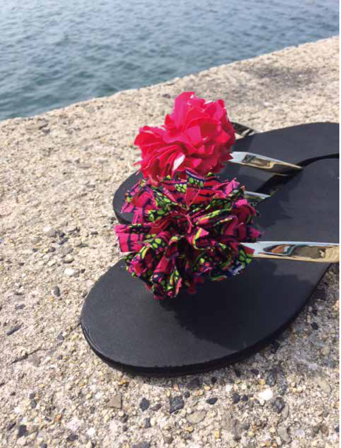 Zomer pompons met stof en Clover Pompon maker