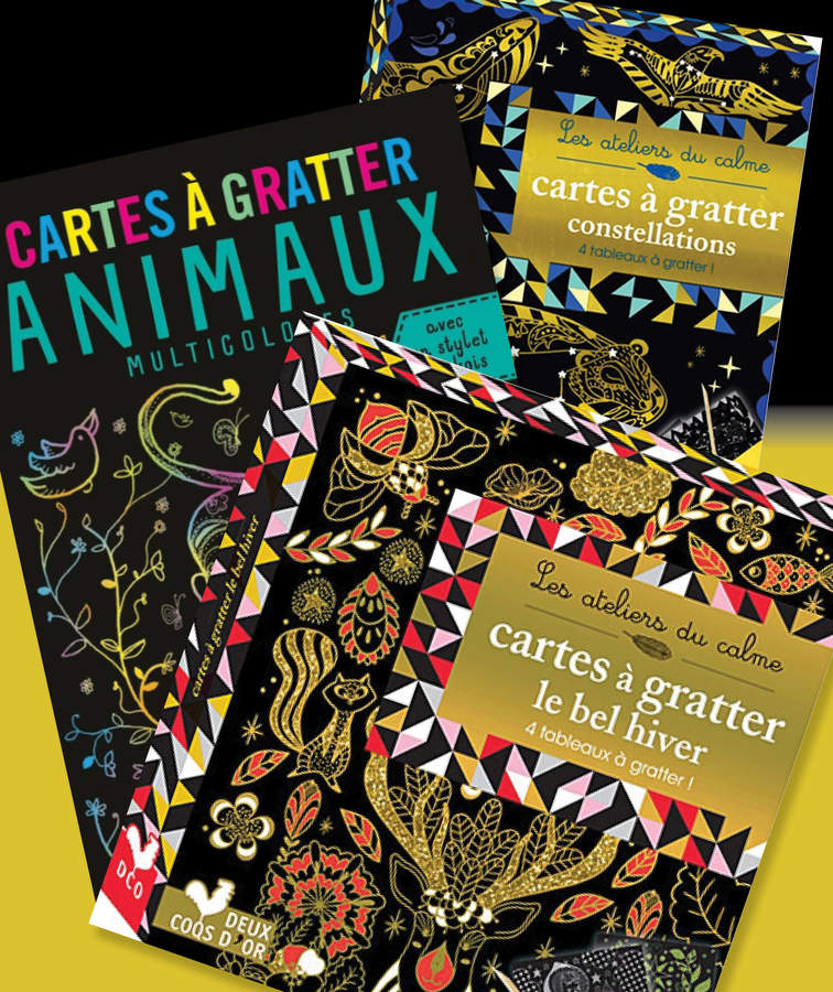 6-8 jarige cadeaus : Scratch kaarten van Les Deux Coqs d'Or
