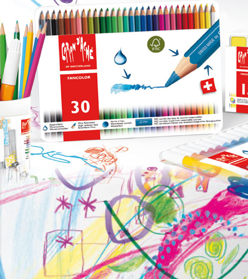 Idée Cadeau : Crayons aquarellables Fan Color de Caran d'Ache