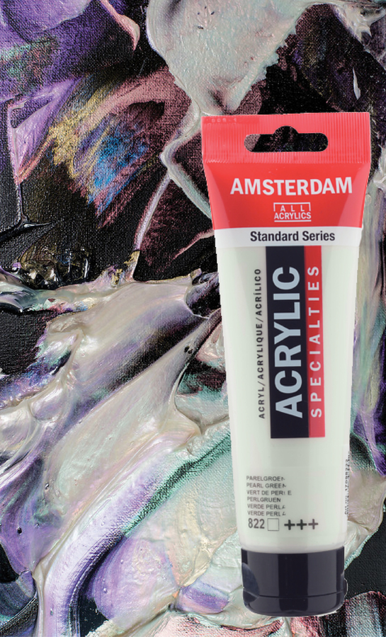 Talens Amsterdam : l'Acrylique fine nacrée 