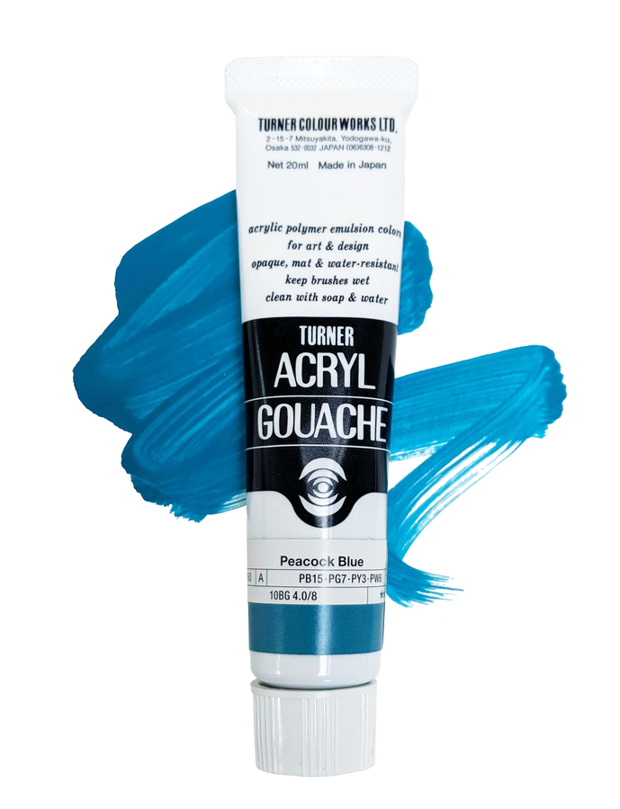 De hevig gepigmenteerde acryl gouache Made in Japan 