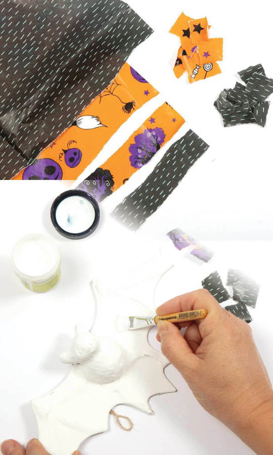 Halloween Collage met Decopatch