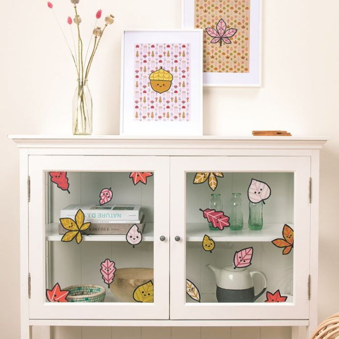 Interieurdecoratie met krijttekeningssjablonen van Rico Design