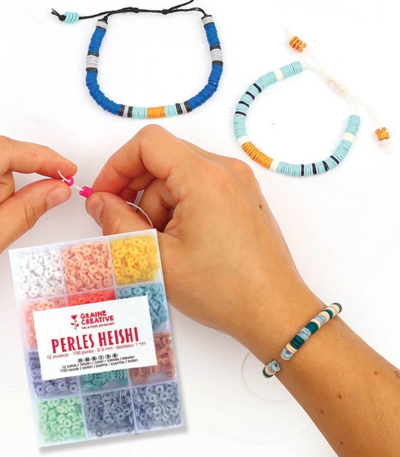 Perles Heishi : kits de perles multicolores