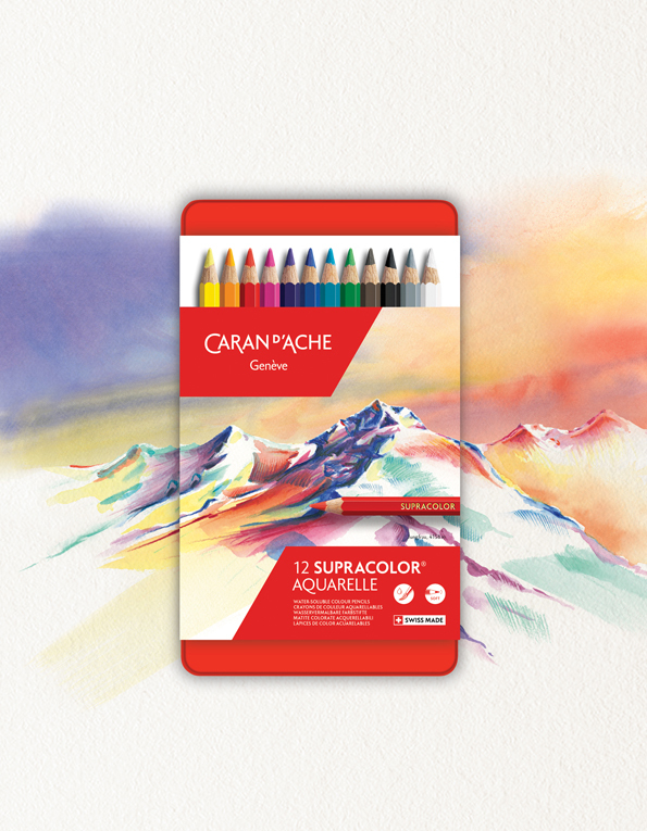 Crayons aquarellables de Caran d'Ache