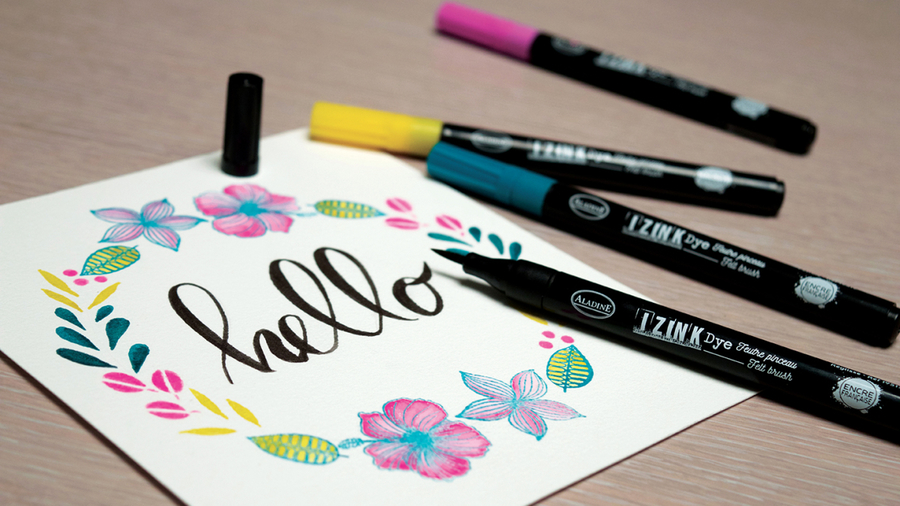Le Brushlettering à la portée de tous avec Aladine