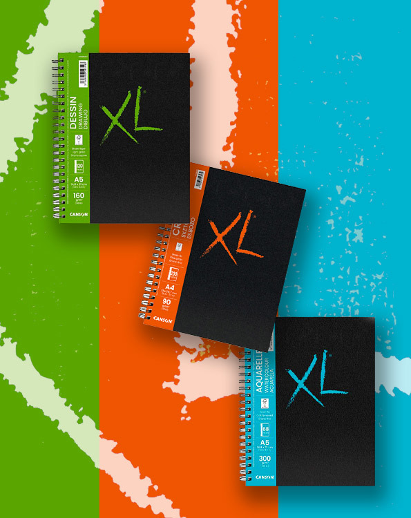 Les papiers XL de Canson  en version carnet