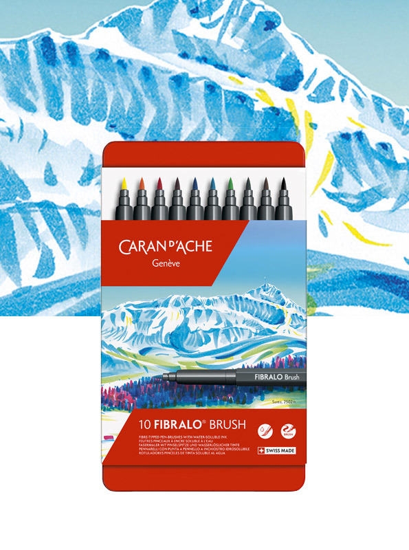 Feutres aquarellables Fibralo de Caran d'Ache