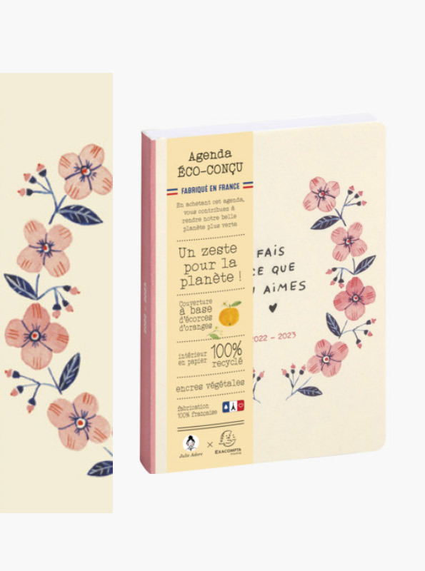 100% eco-ontworpen schoolagenda door Exacompta