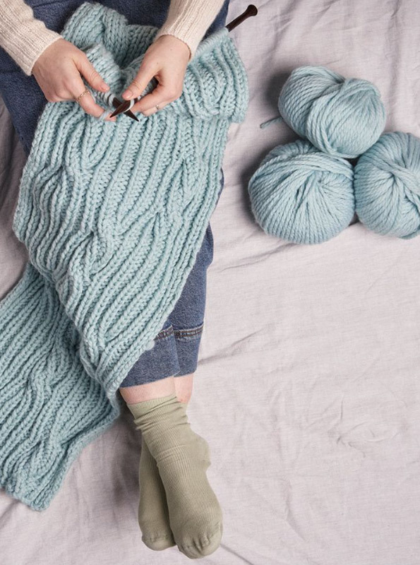 Tricot tout chaud avec la laine Rowan