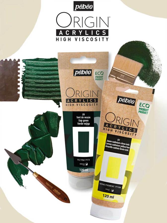 ORIGIN: het eco-ontwerp assortiment acrylverf van Pébéo
