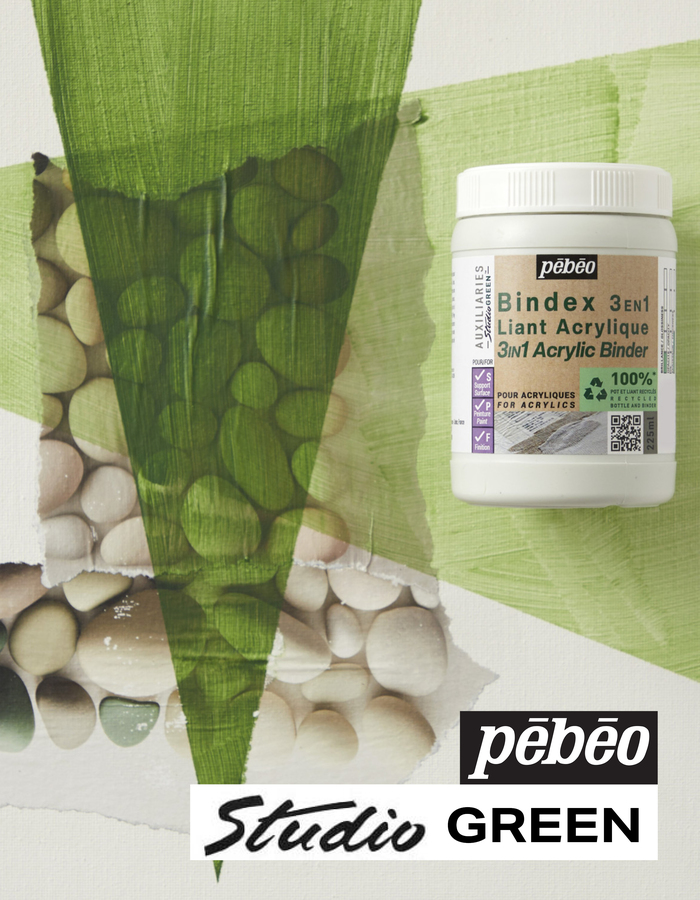 100% gerecycleerd acrylbindmiddel - Studio Green Pébéo
