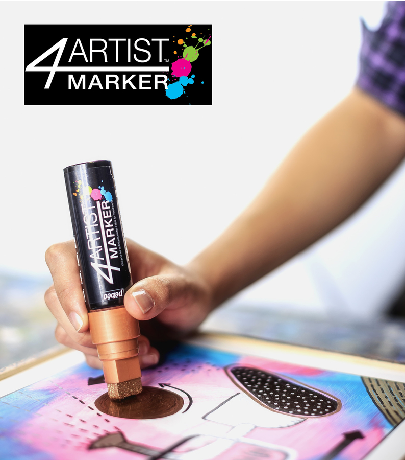 Mixed Media - Schilderen met 4Artist Marker-olieverfstiften van Pébéo